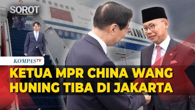 Momen Ketua MPR China Wang Huning Tiba di Jakarta, Disambut Eddy Soeparno