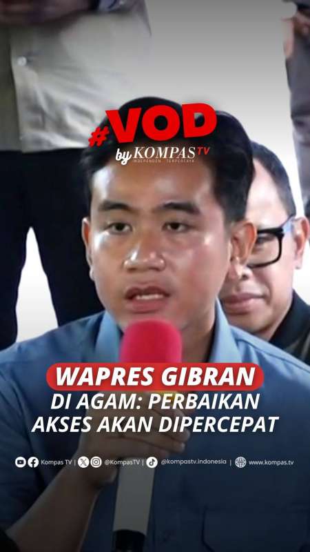 WAPRES GIBRAN DI AGAM: PERBAIKAN AKSES AKAN DIPERCEPAT