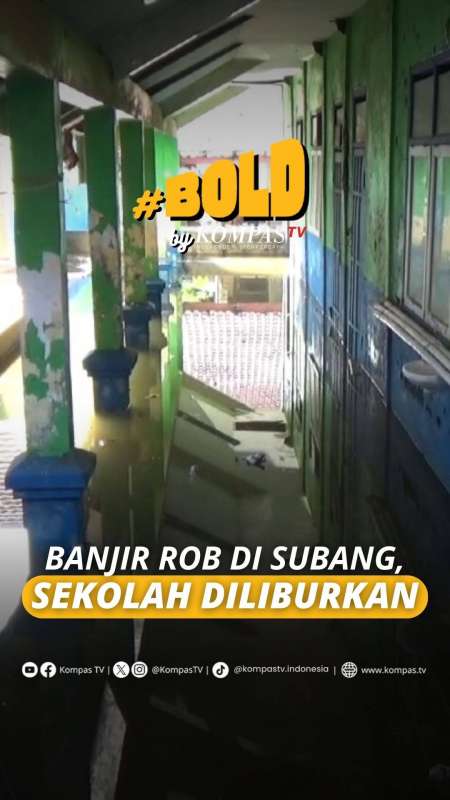 BANJIR ROB DI SUBANG GANGGU AKTIVITAS BELAJAR, SEKOLAH TERPAKSA DILIBURKAN