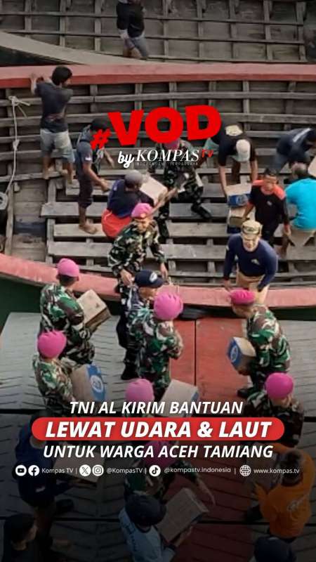 TNI AL Kirim Bantuan  Lewat Udara & Laut Untuk  Warga Aceh Tamiang