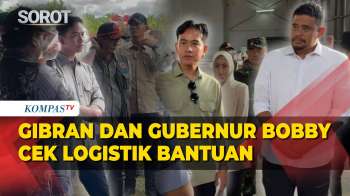 Momen Wapres Gibran Dan Gubernur Bobby Cek Logistik Bantuan Korban Banjir Sumatera
