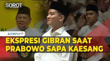 Ekspresi Gibran Saat Prabowo Heran Sapa Kaesang Bikin Riuh Di HUT Golkar Di Senayan