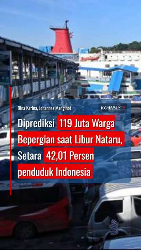 119 Juta Warga Bepergian Saat Libur Nataru, Setara 42,01 Persen Penduduk Indonesia