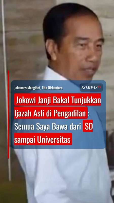  Jokowi Janji Bakal Tunjukkan Ijazah Asli di Pengadilan: Semuanya Saya Bawa