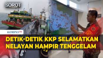 Detik-Detik KKP Selamatkan Kapal Nelayan Hampir Tenggelam Di Laut Jawa