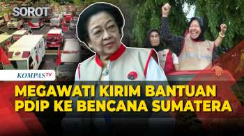 Megawati Lepas Bantuan PDIP Ke Lokasi Bencana Sumatera, Risma Cek Armada Ambulans