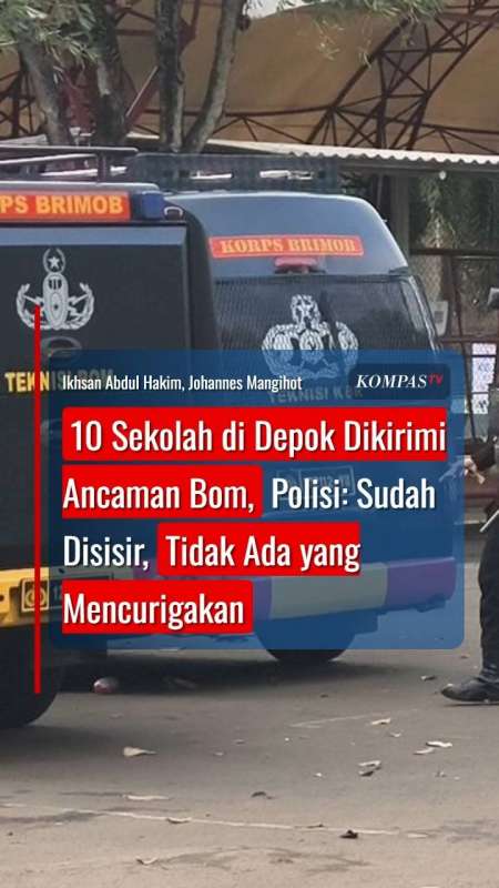 10 Sekolah Di Depok Dikirimi Ancaman Bom, Polisi: Sudah Disisir, Tidak Ada Mencurigakan