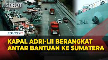 TNI AD Berangkatkan Kapal ADRI LII Kirim Bantuan Logistik Dan Material Untuk Bencana Di Sumatra