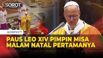 Momen Paus Leo XIV Pimpin Misa Malam Natal Pertamanya
