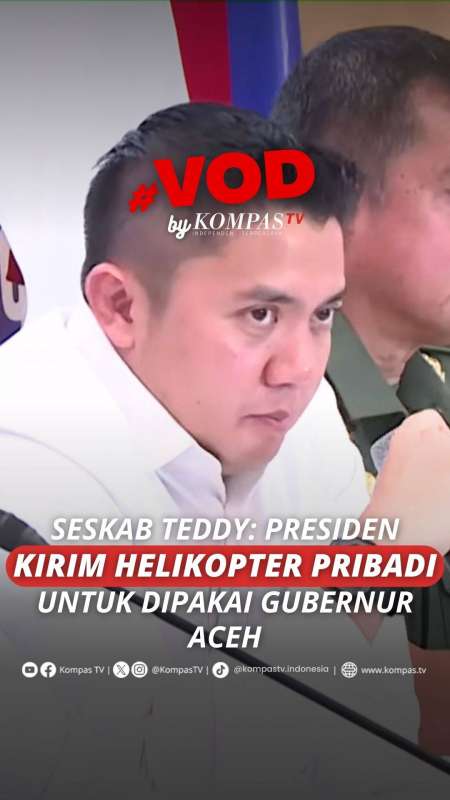 Seskab Teddy: Presiden Prabowo Kirim Helikopter Pribadi Untuk Dipakai Gubernur Aceh 