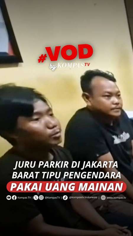 JURU PARKIR DI JAKARTA BARAT TIPU PENGENDARA PAKAI UANG MAINAN