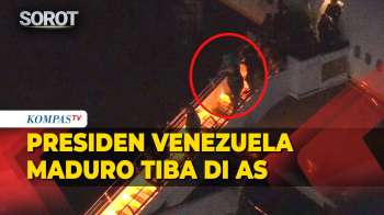 Detik-Detik Presiden Venezuela Maduro Tiba Di AS Dengan Pengawalan Ketat