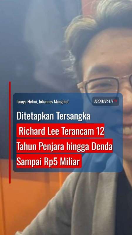 Ditetapkan Tersangka Richard Lee Terancam 12 Tahun Penjara Hingga Denda Sampai Rp5 Miliar
