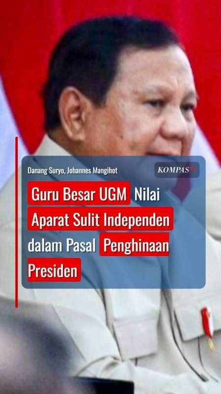 Guru Besar UGM Nilai Aparat Sulit Independen dalam Pasal Penghinaan Presiden