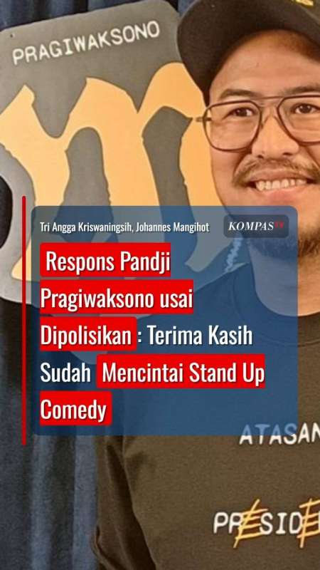 Respons Pandji Pragiwaksono Usai Dipolisikan: Terima Kasih Sudah Mencintai Stand Up Comedy