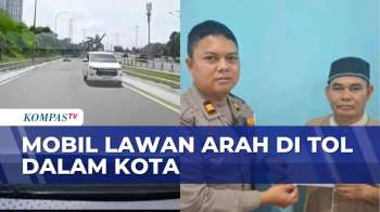 Detik-Detik Mobil Lawan Arah Di Tol Dalam Kota | KOMPAS PETANG