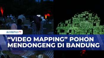 Keseruan Warga Bandung Nonton “Video Mapping” Pohon Mendongeng | KOMPAS MALAM