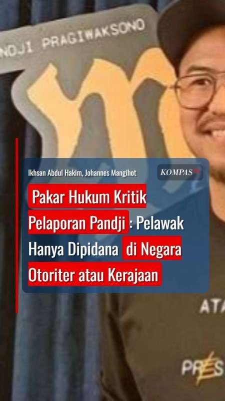 Pakar Hukum Kritik Pelaporan Pandji: Pelawak Hanya Dipidana Di Negara Otoriter