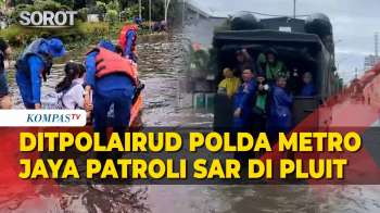 Antisipasi Banjir, Ditpolairud Polda Metro Jaya Patroli SAR Di Pluit