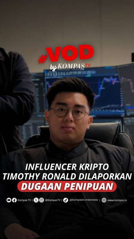 INFLUENCER KRIPTO TIMOTHY RONALD DILAPORKAN ATAS DUGAAN PENIPUAN