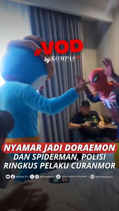 MENYAMAR JADI DORAEMON DAN SPIDERMAN, POLISI RINGKUS PELAKU CURANMOR