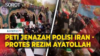 Iring-iringan Peti Jenazah Polisi Iran, Hingga Demo Protes Rezim Ayatollah