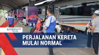 Perjalanan Kereta Api Mulai Normal Meski Ada Keterlambatan