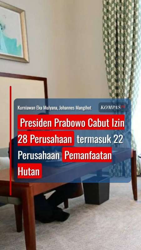 Presiden Prabowo Cabut Izin 28 Perusahaan, termasuk 22 Perusahaan Pemanfaatan Hutan