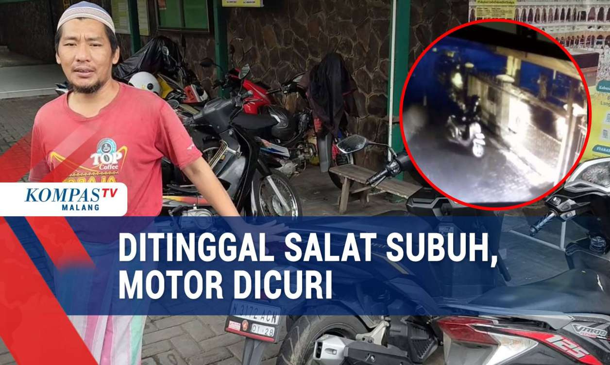 Ditinggal Salat Subuh di Masjid, Motor Milik Jamaah Dicuri