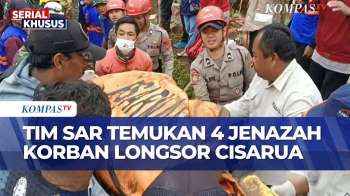 Tim SAR Kembali Temukan 4 Korban Longsor Cisarua, Jenazah Diserahkan Ke Tim DVI Untuk Diidentifikasi