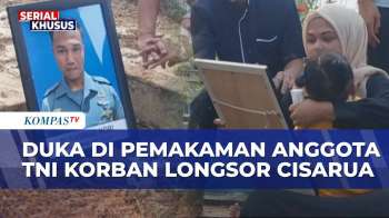 Duka Keluarga Prajurit TNI AL yang Jadi Korban Longsor Cisarua, Upacara Militer Iringi Pemakaman