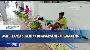 ASN Belanja Serentak Di Pasar Sentral Sanggeng