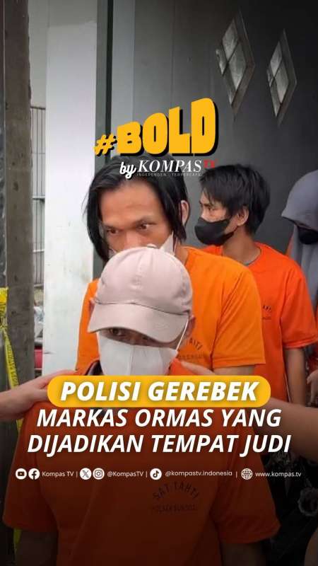 POLISI GEREBEK MARKAS ORMAS YANG DIJADIKAN TEMPAT JUDI