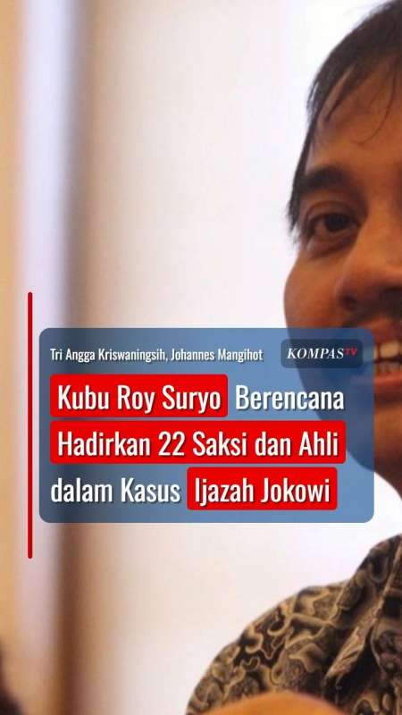 Kubu Roy Suryo Berencana Hadirkan 22 Saksi Dan Ahli Dalam Kasus Ijazah Jokowi