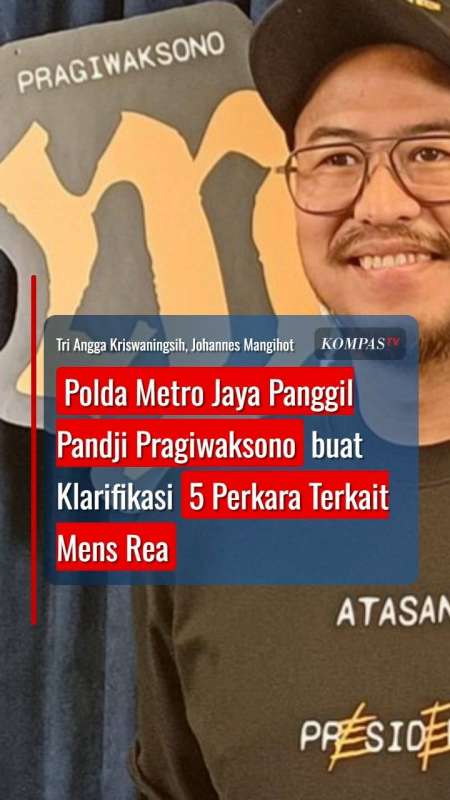 Polda Metro Jaya Panggil Pandji Pragiwaksono, Buat Klarifikasi 5 Perkara Terkait Mens Rea