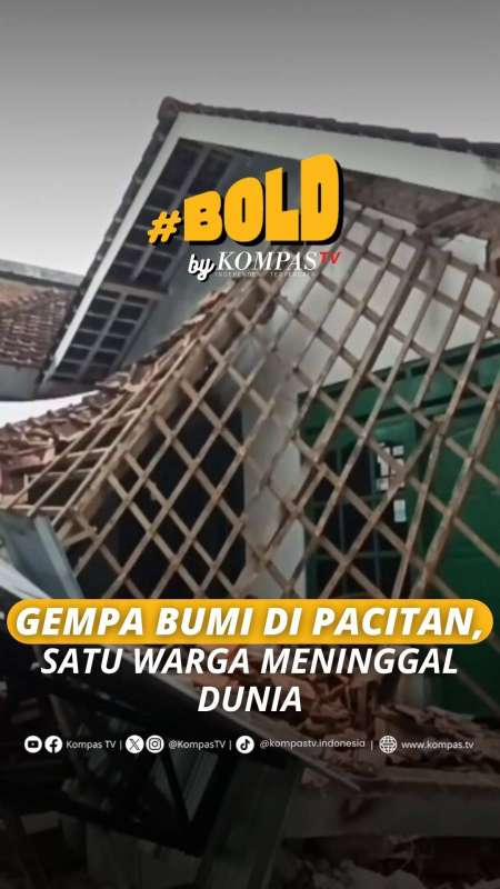 GEMPA BUMI DI PACITAN, SATU WARGA MENINGGAL DUNIA