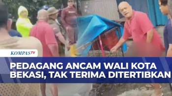 Geger! Pedagang Es Kelapa Ancam Wali Kota Bekasi dengan Sajam saat Penertiban Lapak