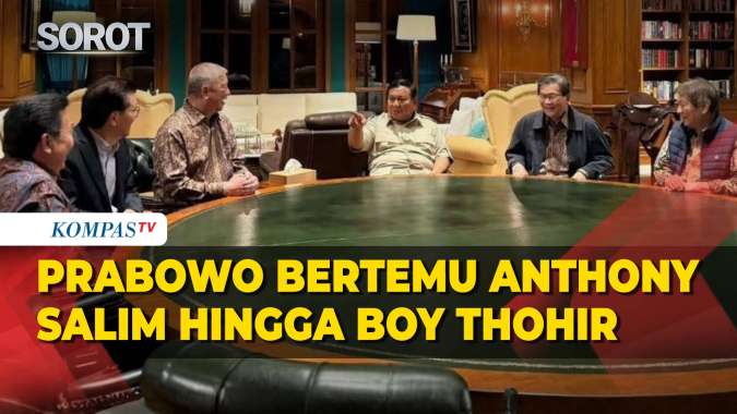 Prabowo Bertemu Pengusaha Anthony Salim hingga Boy Thohir di Hambalang