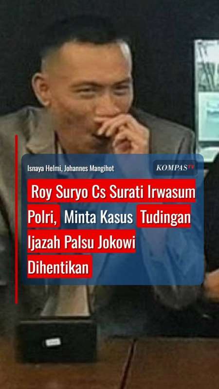 Roy Suryo Cs Surati Irwasum Polri, Minta Kasus Tudingan Ijazah Palsu Jokowi Dihentikan