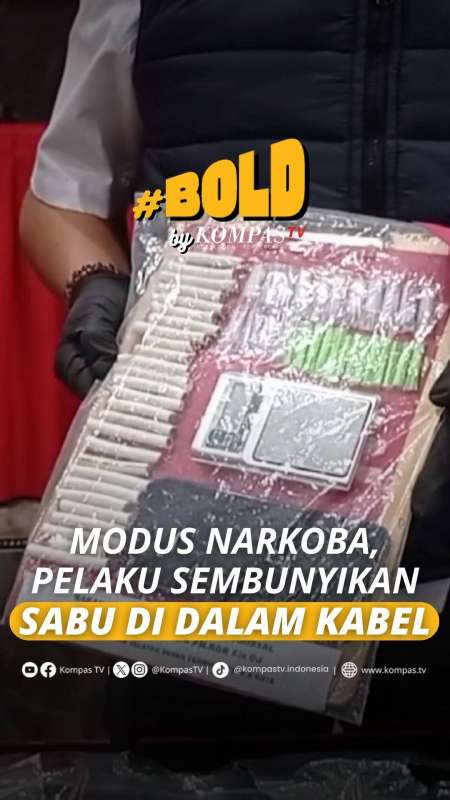 MODUS NARKOBA, PELAKU SEMBUNYIKAN SABU DI DALAM KABEL