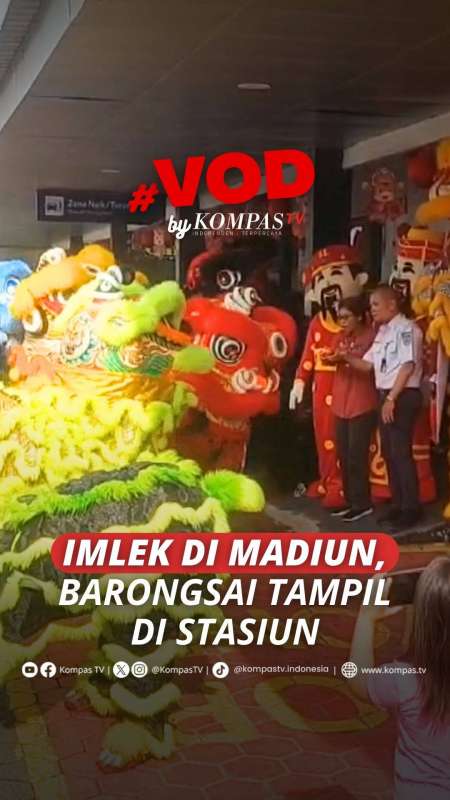 IMLEK DI MADIUN BARONGSAI TAMPIL DI STASIUN