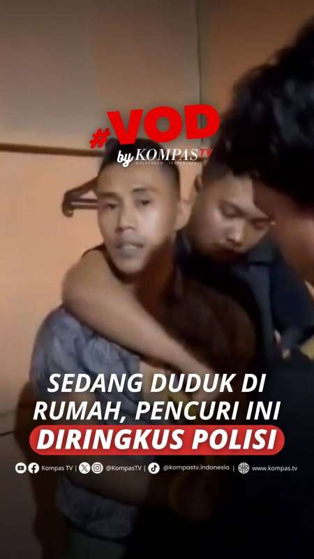 SEDANG DUDUK DI RUMAH, PENCURI INI DIRINGKUS POLISI