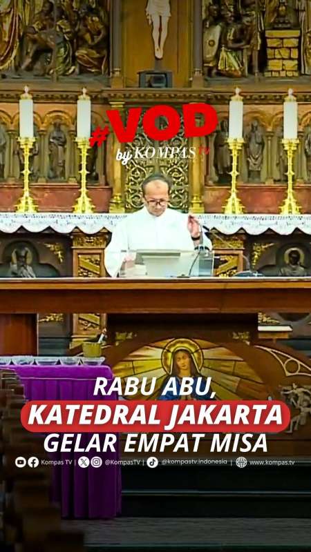 RABU ABU, KATEDRAL JAKARTA GELAR EMPAT MISA