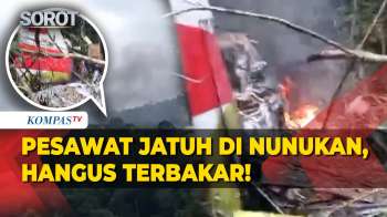 Penampakan Lokasi Jatuhnya Pesawat Pelita Air Angkut BBM Di Nunukan, Tinggal Puing!