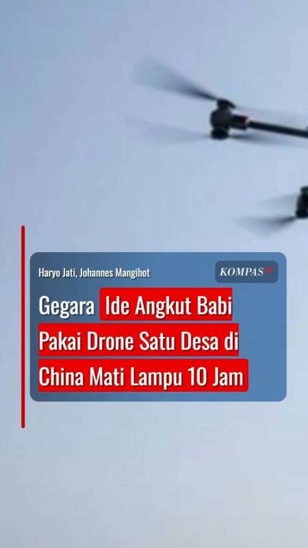 Gegara Ide Angkut Babi Pakai Drone Satu Desa Di China Mati Lampu 10 Jam