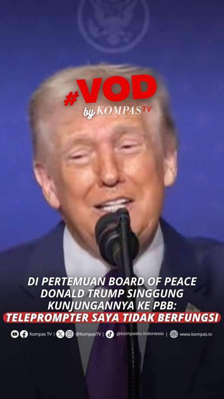 DONALD TRUMP SINGGUNG KUNJUNGANNYA KE PBB: TELEPROMPTER SAYA TIDAK BERFUNGSI