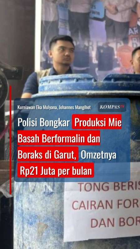 Polisi Bongkar Produksi Mie Berformalin Dan Boraks, Omzetnya Capai Rp21 Juta Per Bulan