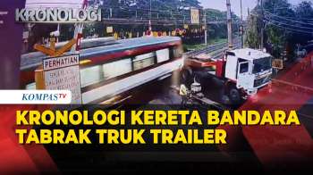 Kronologi Kereta Bandara Tabrak Truk Trailer Hingga Terseret 100 Meter Di Tangerang