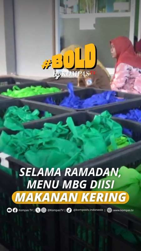 SELAMA RAMADAN, MENU MBG DIISI MAKANAN KERING