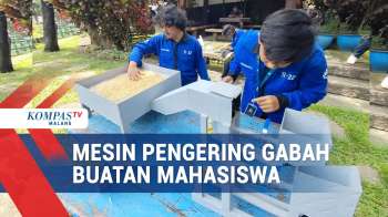 Mahasiswa Di Malang Buat Mesin Pengering Gabah